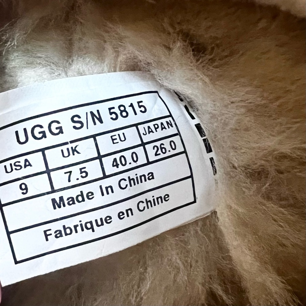 UGG Classic Tall Chestnut Shearling Boots Size 9 - Picture 8 of 16
